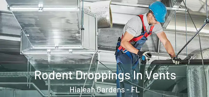  Rodent Droppings In Vents Hialeah Gardens - FL